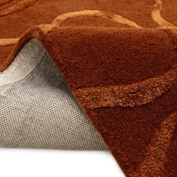 Tappeto color mattone in misto lana tessuto a mano 120x170 cm Varri – MADE-image-4