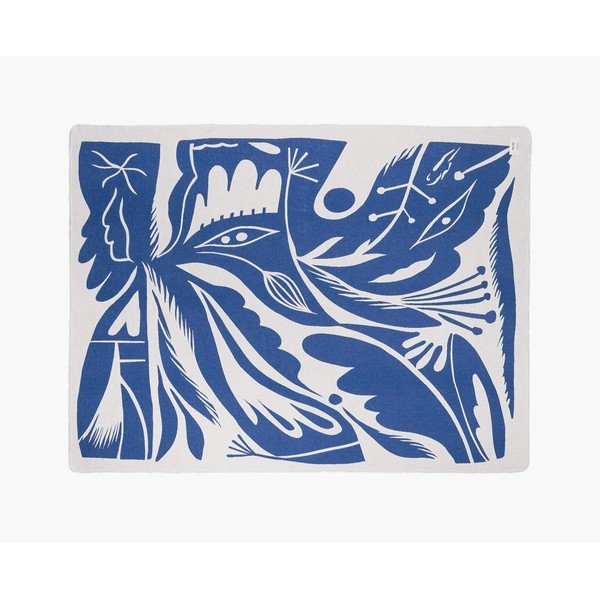 Coperta blu 165x200 cm Lino – noo.ma-image-3