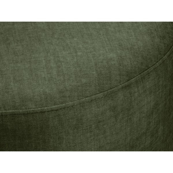 Pouf in velluto verde , ø 68 cm Debbie - Mazzini Sofas-image-1