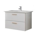 Mobile sospeso bianco senza lavabo 71x51 cm Set 931 - Pelipal