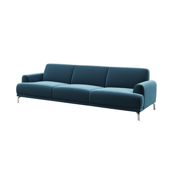 Divano in velluto blu Puzo, 240 cm Puzzo - MESONICA-image-2