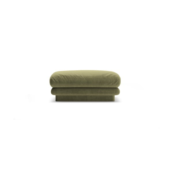 Pouf in tessuto bouclé verde chiaro Torino - Micadoni Home