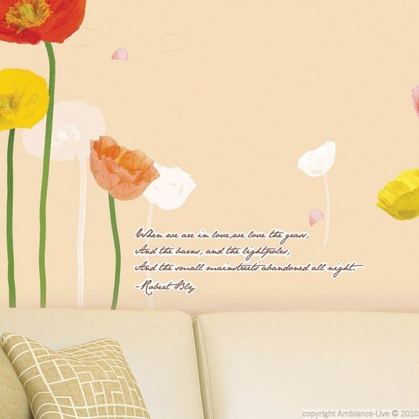 Adesivo Papaveri Fiori - Ambiance-image-1