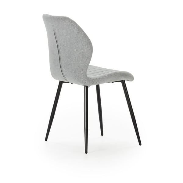 Set di sedie da pranzo grigio chiaro 4 pz Milu - Marckeric-image-4