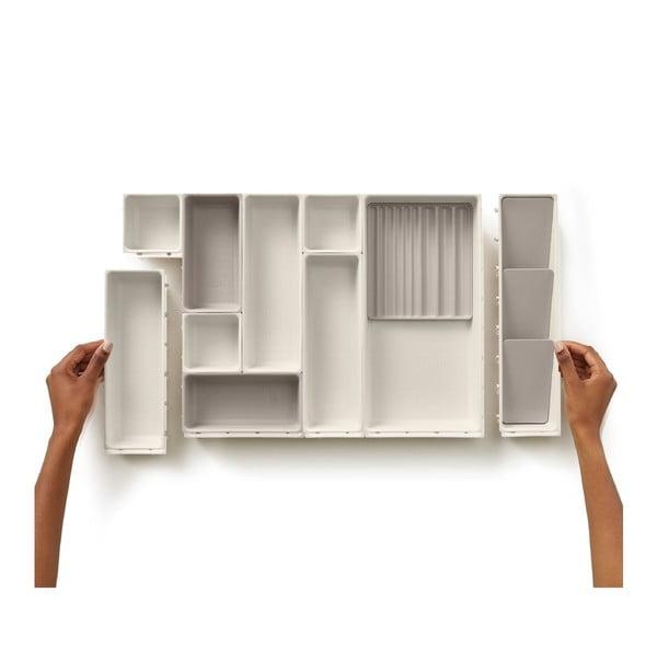 Organizzatori da bagno beige in set da 12 Viva - Joseph Joseph-image-3