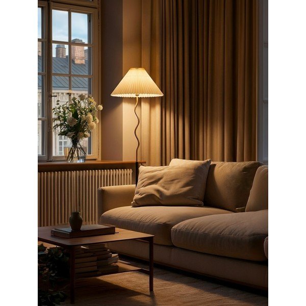 Lampada da terra nera/dorata (altezza totale 172 cm) Closy – Mauro Ferretti-image-1