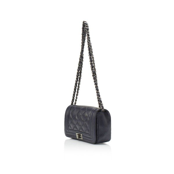 Borsa in pelle blu scuro Phaedra - Giulia Massari-image-2