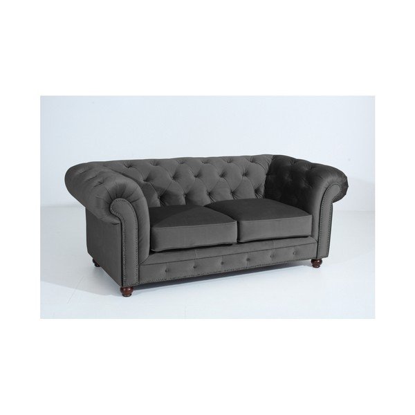 Divano Orleans Velvet grigio antracite, 196 cm - Max Winzer-image-2