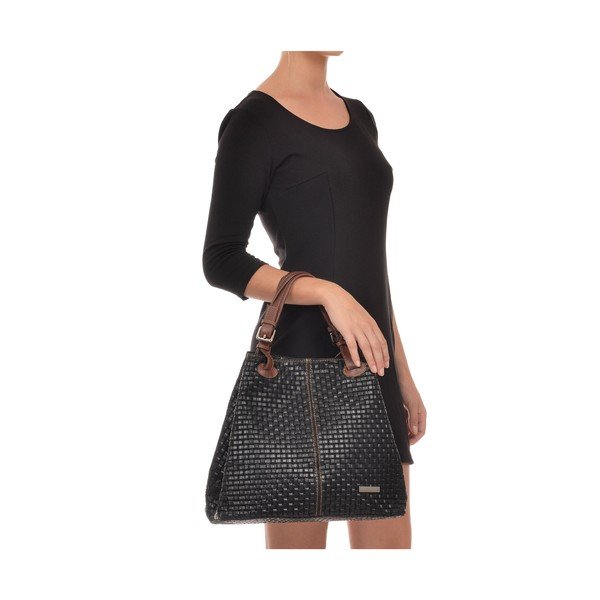 Borsa in pelle Seina 858 Nero - Isabella Rhea-image-4