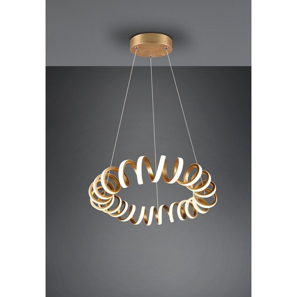 Lampadario dorato ø 55 cm Curl – Trio-image-2