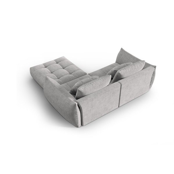 Divano angolare grigio chiaro (angolo variabile) Bloom - Micadoni Home-image-3