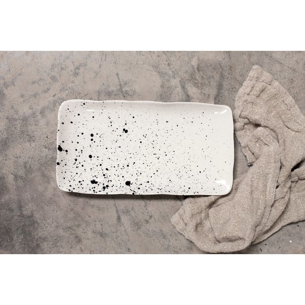 Vassoio da portata in gres, 30 x 16 cm Ama - Nkuku-image-1
