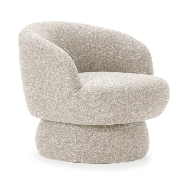 Poltrona beige girevole Dali – MOME