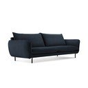 Divano in velluto blu scuro 200 cm Vienna - Cosmopolitan Design