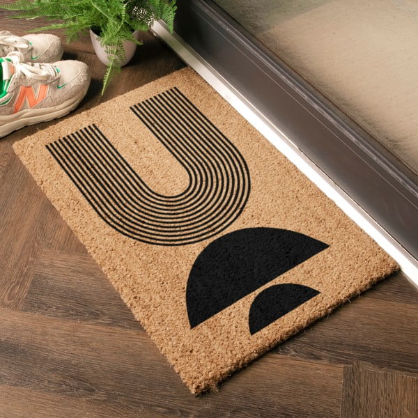 Zerbino in fibre di cocco 40x60 cm Half Moon – Artsy Doormats-image-1
