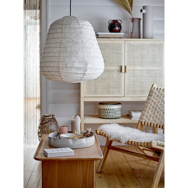 Lampadario bianco ø 50 cm Leena – Bloomingville-image-1