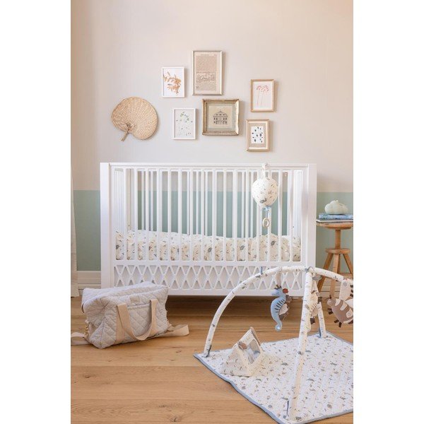 Lettino bianco con altezza regolabile/co-sleeping 60x120 cm Harlequin – Cam Cam Copenhagen-image-4