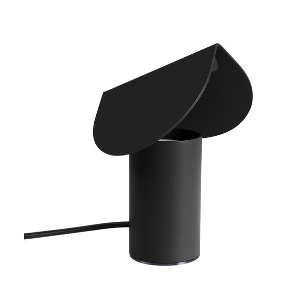 Lampada da tavolo LED nera in alluminio (altezza totale 15 cm) BISCUIT – Thoro