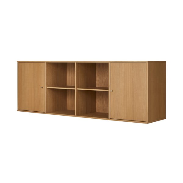 Cassettiera bassa a sospensione in rovere naturale 176x61 cm Mistral - Hammel Furniture-image-1