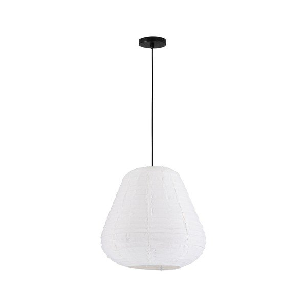 Lampadario bianco in lino ø 50 cm Linnet – Nova Luce