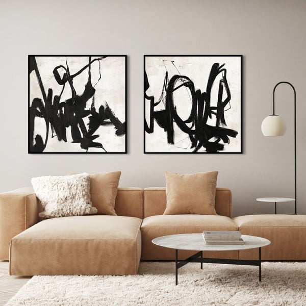 Quadro dipinto a mano 100x100 cm Playblack 2 - Malerifabrikken-image-3