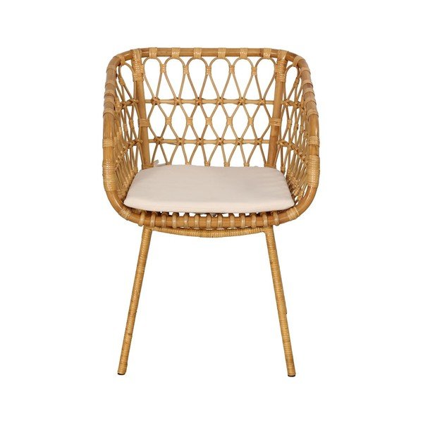 Set di 4 sedie da giardino in rattan in colore naturale - Bonami Essentials-image-1