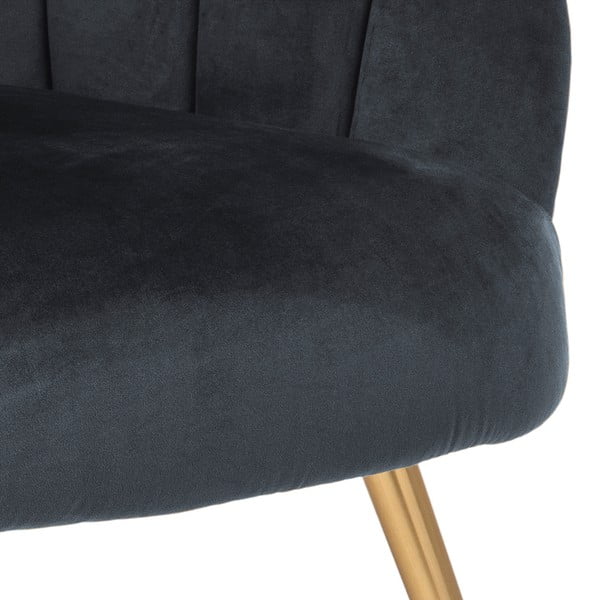 Poltrona in velluto grigio scuro Daniella - Actona-image-3