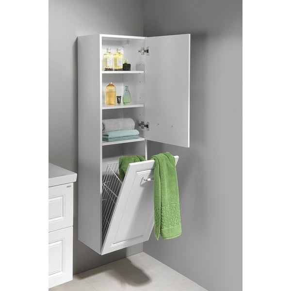 Mobile per bagno bianco 40x150 cm Favolo – Sapho-image-2