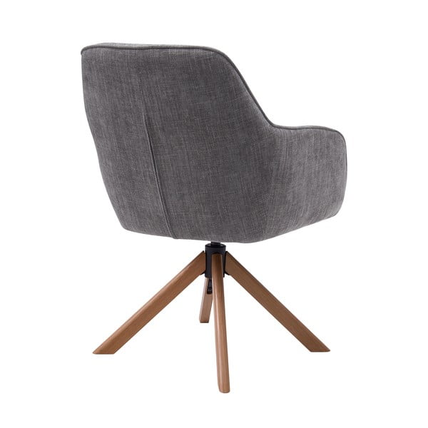 Set di sedie da pranzo grigia in imbottito 2 pz Avola – Unique Furniture-image-3