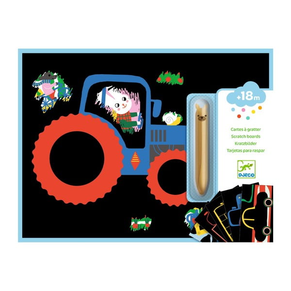 Immagini da grattare Means of Transport - Djeco-image-4