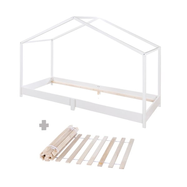 Letto bianco per bambini 90x200 cm Montessori - Roba-image-4