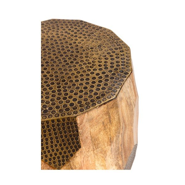 Tavolino rotondo in mango massiccio ø 29 cm Fabia – MOME-image-3