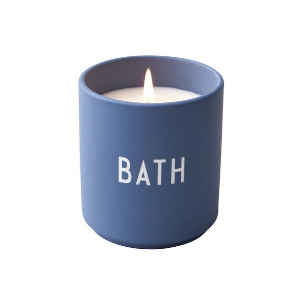 Candela profumata in cera di soia Bagno Blue Bath - Design Letters
