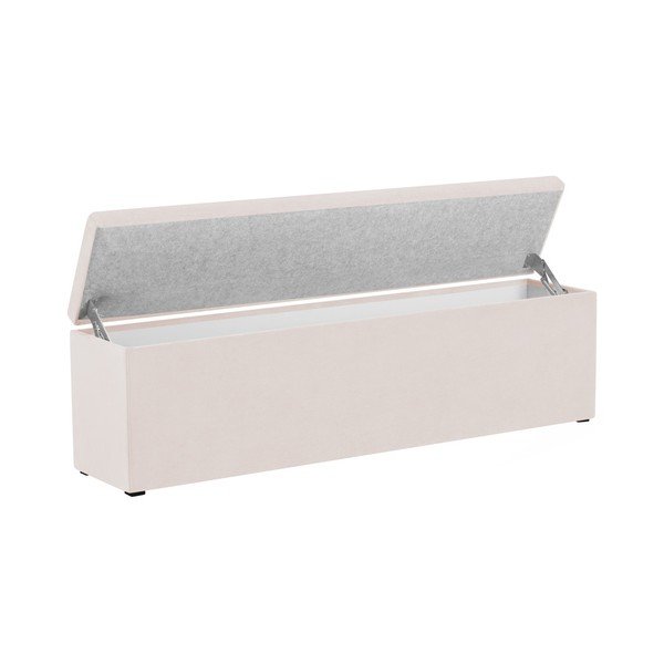 Pouf crema Ancona, 200 x 46 cm - Mazzini Sofas-image-2