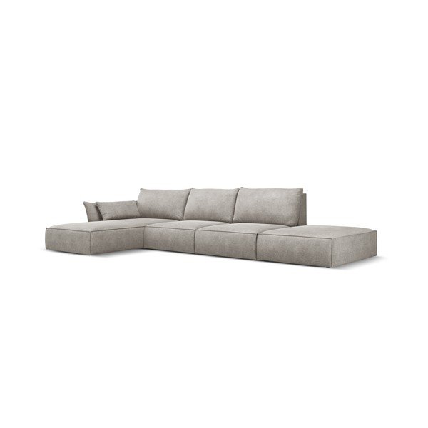 Divano angolare grigio chiaro (angolo sinistro) Vanda - Mazzini Sofas-image-2