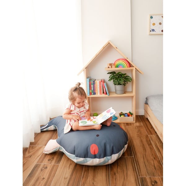 Borsa da salotto grigia per bambini Whale - The Wild Hug-image-2