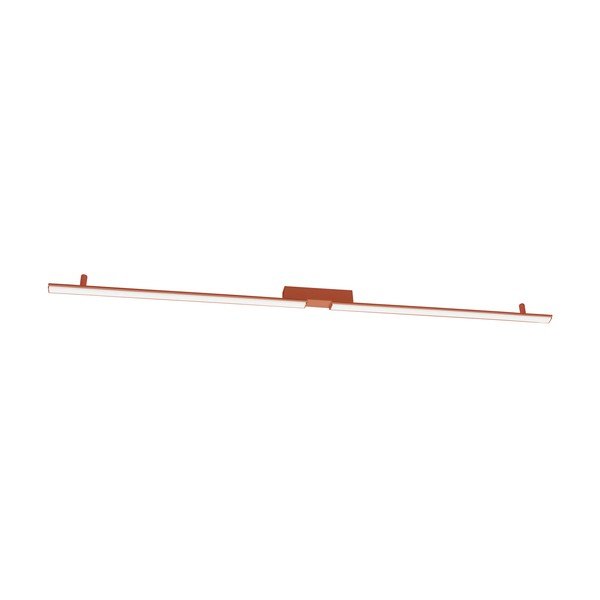 Plafoniera LED color mattone in alluminio 4x181 cm LAGOM – Thoro