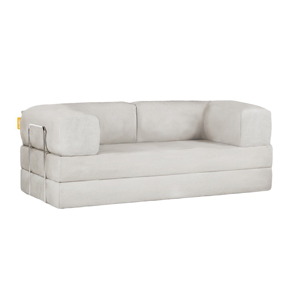 Divano beige allungabile con rivestimento in bouclé 180 cm Bloom – TemaHome | Divani