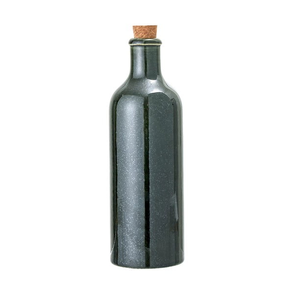 Bottiglia in gres verde scuro con tappo Joelle, 650 ml Joëlle - Bloomingville