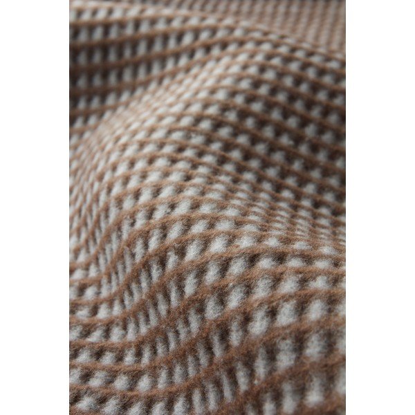 Coperta marrone in misto cotone 140x180 cm Uniwaffle – Euromant-image-2