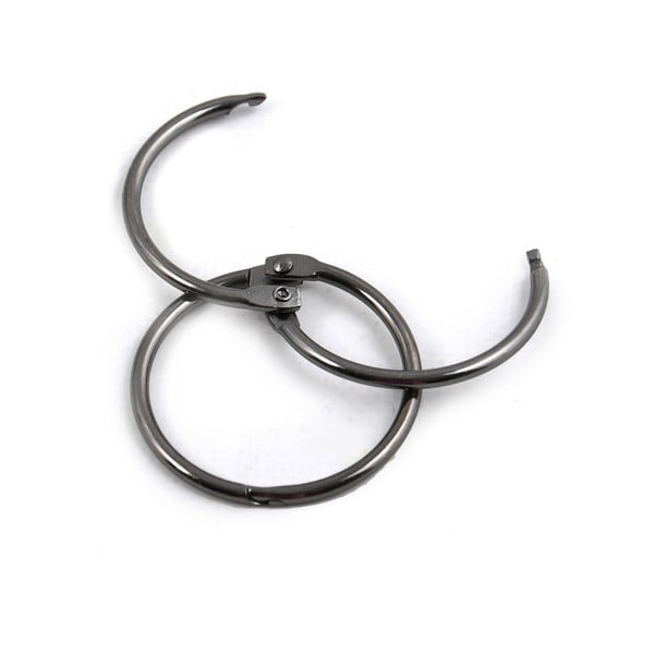 Set di anelli per tenda doccia color nero opaco 12 pz Ringo Small – Spirella-image-3