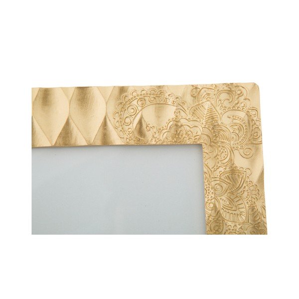 Portafoto giallo in cornice di resina Glam Carving, 20 x 25 cm - Mauro Ferretti-image-2