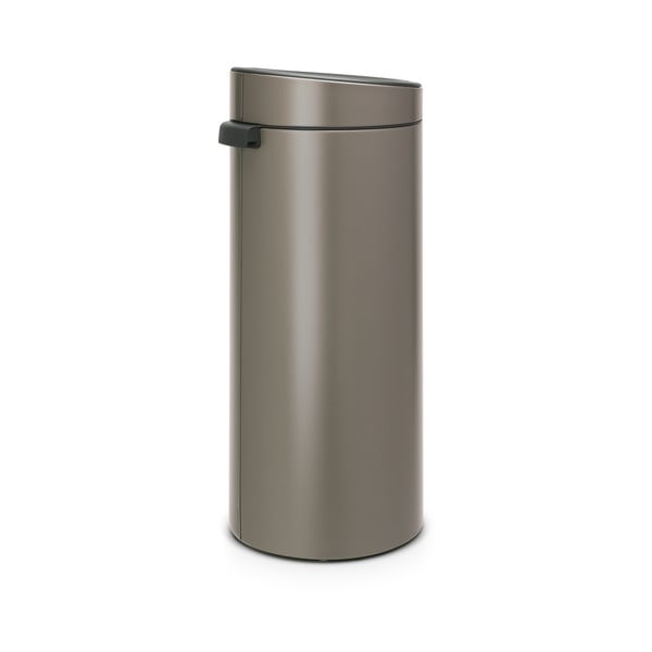 Bidone per rifiuti in acciaio grigio touch 30 l Touch Bin - Brabantia-image-3