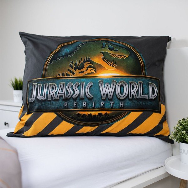 Set copripiumino e federa da bambini in cotone per letto singolo 140x200 cm Jurassic World "T-Rex" – Jerry Fabrics-image-2