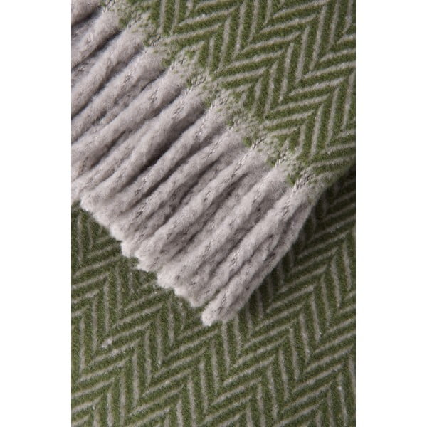 Plaid verde con contenuto di cotone , 140 x 180 cm Skyline - Euromant-image-2