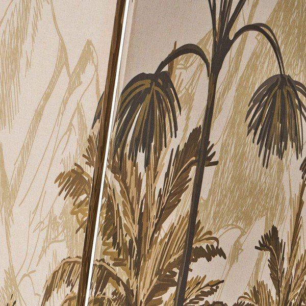 Paravento in tessuto beige - Casa Selección-image-1