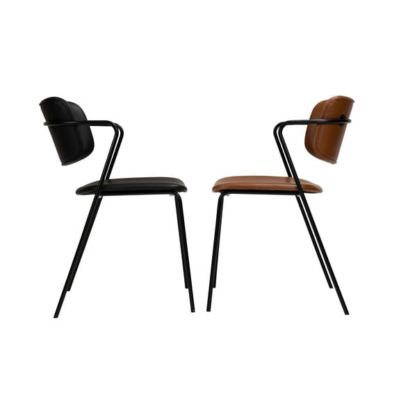 Sedia in similpelle marrone Zed - DAN-FORM Denmark-image-4