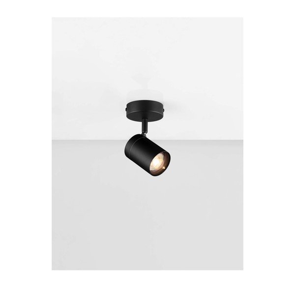Faretto nero opaco in metallo con struttura flessibile 12x8 cm Alma – Nova Luce-image-4