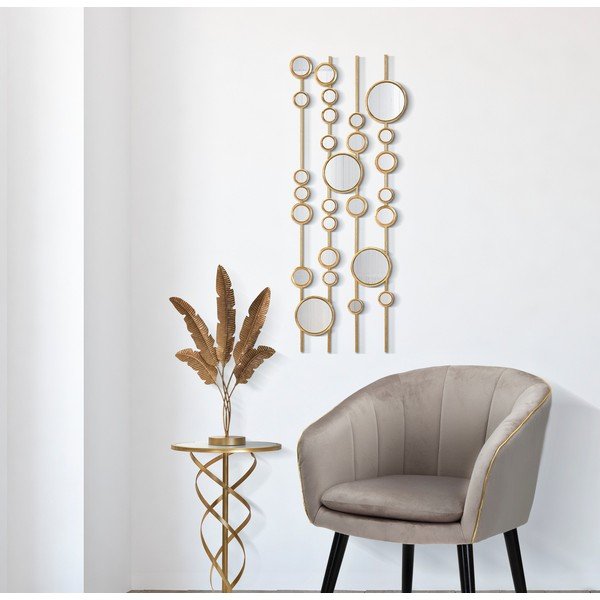 Decorazione murale in metallo 35,5x90 cm Small Mirros - Mauro Ferretti-image-1