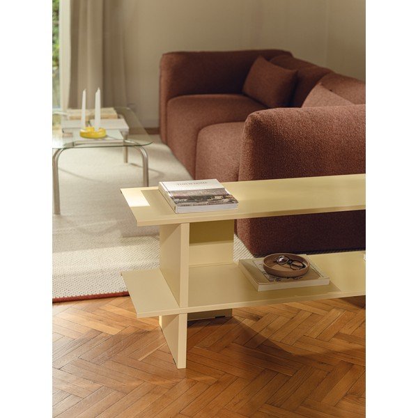 Scaffale giallo in metallo 160x57x37 cm Hes – noo.ma-image-4